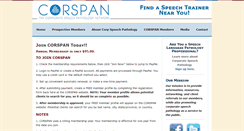 Desktop Screenshot of corspan.org