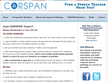 Tablet Screenshot of corspan.org